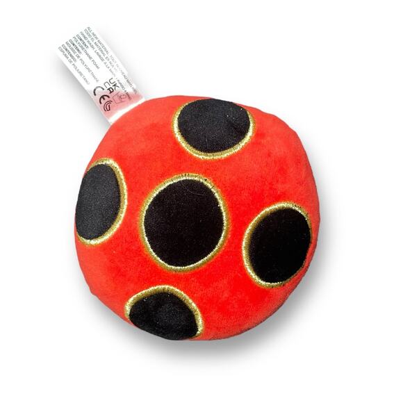 Miraculous Plush Ladybug Miraball Stuffed Animal Stress Ball Foam Dog Toy 6" - Picture 2 of 9